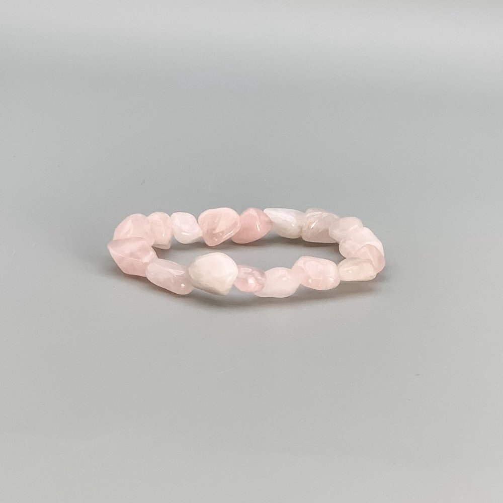 Rose Quartz Chakra Boho Stretch Bracelet, The Stone of Love, Anniversary Gift Id - Picture 6 of 9